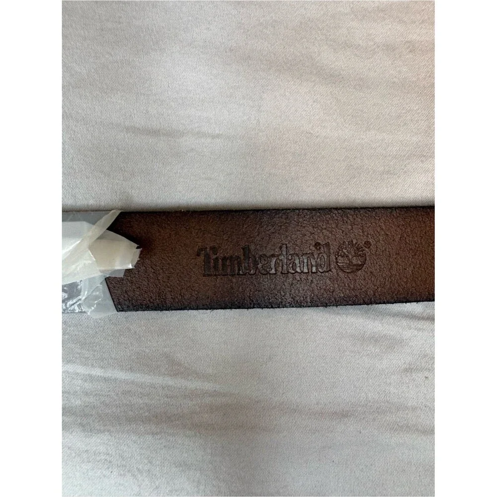 Timberland Boys Brown Genuine Leather Belt Size M 26-28 NWT
